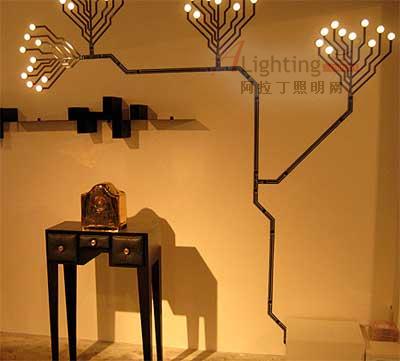 荷蘭燈具設(shè)計(jì) 開(kāi)放在墻上的LED(圖)