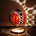 蛇影狂舞的葫蘆雕塑燈